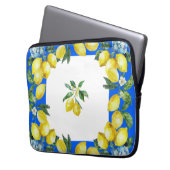 Amalfi Küste Zitronen Ozean Blau Laptopschutzhülle (Vorderseite Links)
