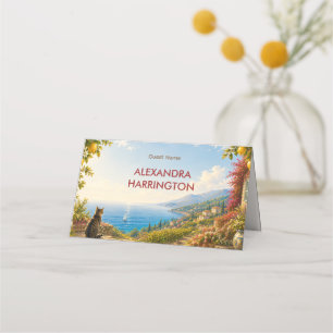 Amalfi-Küsten-Hochzeit Italienische Zitrone Medi Platzkarte
