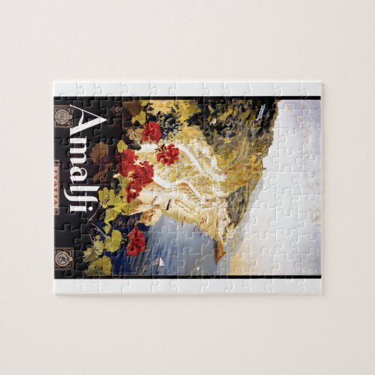 Amalfi-Küsten-Italien-Reise-Plakat 1920 Puzzle (Horizontal)