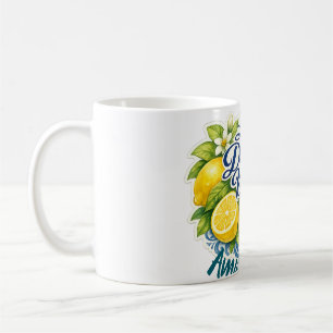 Amalfi-Küsten-Limone Mittelmeer Amalfi-Küste Kaffeetasse