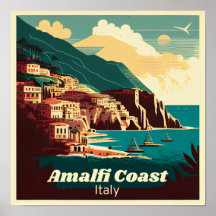 Amalfi-Küsten-Platz Vintage