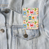 Amalfi-Küsten-Sommer-Mittelmeer-Muster  Button (Insitu)