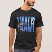 Amalfi-Küsten-Typografie-moderner FotoWatercolor T-Shirt (Vorderseite)