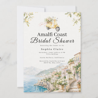 Amalfi-Küsten-Zitrone Italienischer Brautjungferna Einladung
