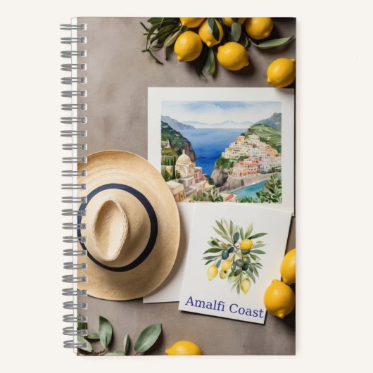 Amalfi-Küsten-Zitrone & Reise Notizblock (Vorderseite)