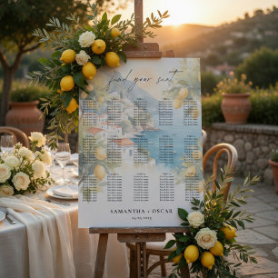Amalfi-Küsten-Zitronen-Hochzeit Poster
