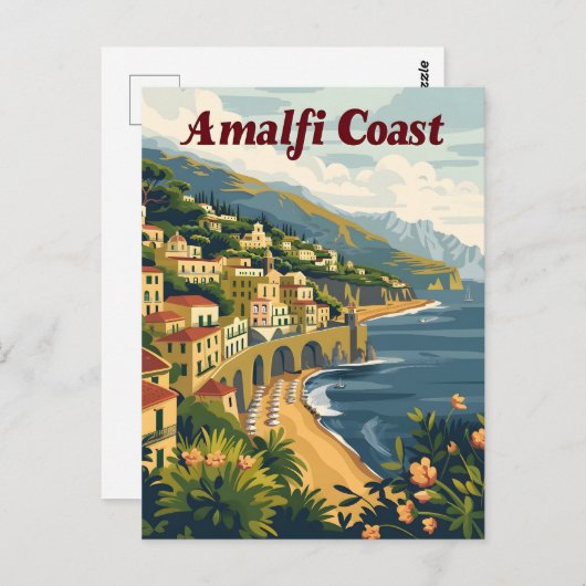 Amalfi-Küstenreise Postkarte (Vorne/Hinten)