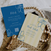 Amalfi Lemon All-in-One Handwritten Bridal Shower Einladung