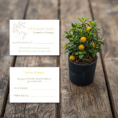Amalfi Lemon Chic Empfehlungskarte