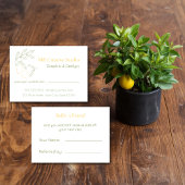 Amalfi Lemon Chic Empfehlungskarte