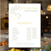 Amalfi Lemon Chic Fensteraufkleber