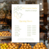 Amalfi Lemon Chic Fensteraufkleber