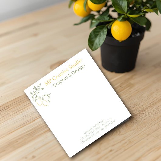 Amalfi Lemon Chic Notizblock