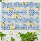 Amalfi Lemon Drehung Tile Vibes 1 Geschirrtuch (Gefaltet)