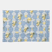 Amalfi Lemon Drehung Tile Vibes 1 Geschirrtuch (Horizontal)