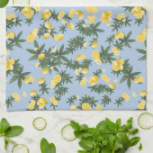 Amalfi Lemon Drehung Vibes 1 Geschirrtuch (Gefaltet)