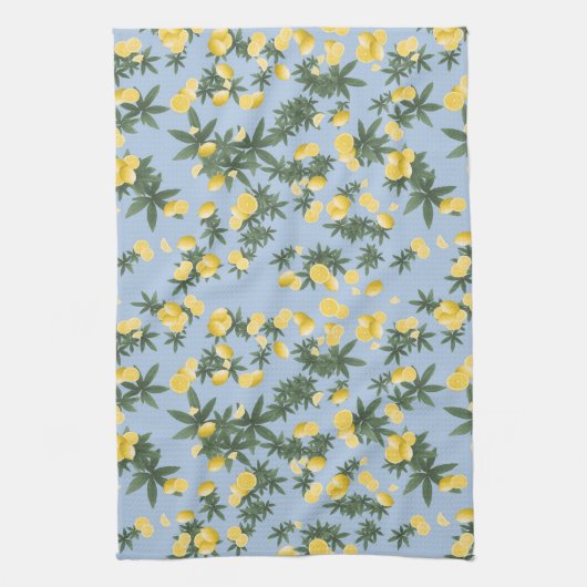 Amalfi Lemon Drehung Vibes 1 Geschirrtuch (Vertikal)