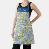 Amalfi Lemon Italian Blue TileAll-Over Print Apron Schürze (InSitu)