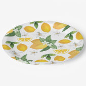Amalfi Lemon Papierplatte Pappteller (Schrägansicht)