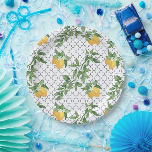 Amalfi Lemon Papierplatte Pappteller (Party)