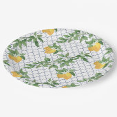 Amalfi Lemon Papierplatte Pappteller (Schrägansicht)