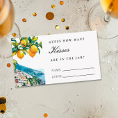 Amalfi Lemon Wie viele Kisses Brautparty Begleitkarte