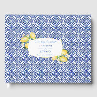 Amalfi Lemons Mediterranean Blue Tiles Wedding