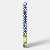 Amalfi Lemons Monogram Blue White Case-Mate iPhone Hülle (Rückseite / Links)