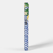 Amalfi Lemons Monogram Blue White Case-Mate iPhone Hülle (Rückseite / Rechts)