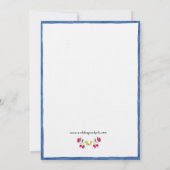 Amalfi Mediterrane Gartenhochzeit Einladung (Rückseite)