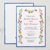 Amalfi Mediterranes Brautparty Einladung (Vorne/Hinten)