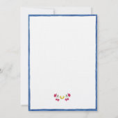 Amalfi Mediterranes Brautparty Einladung (Rückseite)