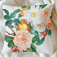Amalfi Orange Pillow | Italienisches Zitrusblumend