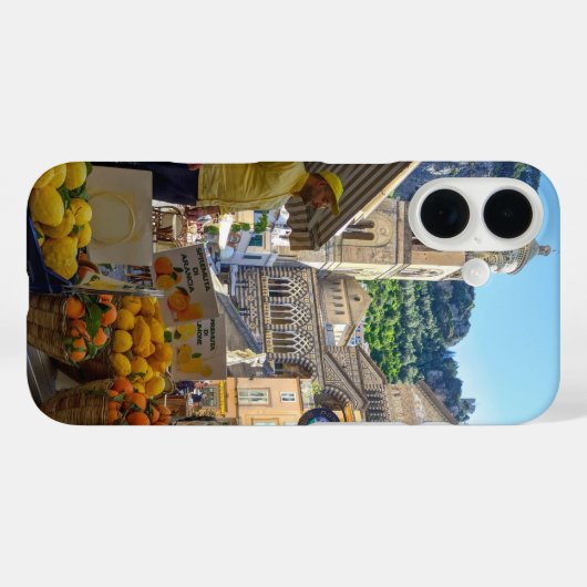 Amalfi Piazza Phone Case - Italienischer Charme in (Rückseite (Horizontal))