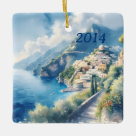 Amalfi Positano Romantisches Geschenk zum Jubiläum Keramikornament