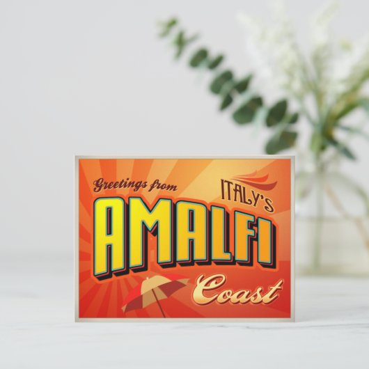 AMALFI POSTKARTE (Stehend Vorderseite)