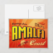 AMALFI POSTKARTE (Vorne/Hinten)