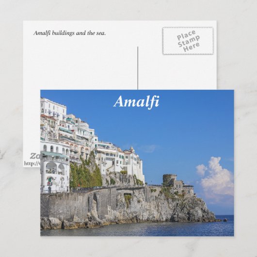 Amalfi Postkarte (Vorne/Hinten)