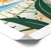 Amalfi Reisen Print, Italien Amalfi Küste Mauer Ku Poster (Ecke)