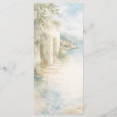 Amalfi Reverie — Mediterranean Coast Wedding Menu Menükarte (Rückseite)