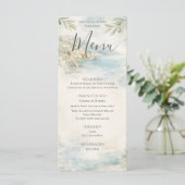 Amalfi Reverie — Mediterranean Coast Wedding Menu Menükarte (Stehend Vorderseite)