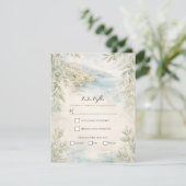 Amalfi Reverie Mediterranean Coastal RSVP Einladung (Stehend Vorderseite)