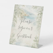 Amalfi Reverie Mediterranean Coastal Table Sign Sockelschild (Vorderseite)