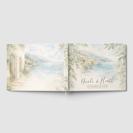 Amalfi Reverie — Mediterranean Coastal Wedding Gästebuch (Voll)