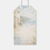 Amalfi Reverie — Mediterranean Coastal Wedding Geschenkanhänger (Rückseite)