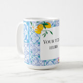 Amalfi-Stil, Zitrone, Sommer Kaffeetasse (Vorderseite Links)