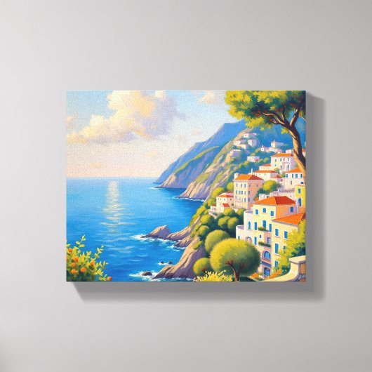 Amalfi Sunrise Canvas Print Leinwanddruck (Vorderseite)