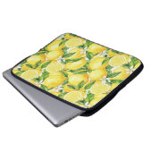 Amalfi Sunshine Watercolor Lemon Pattern Laptopschutzhülle (Vorne Knopf)