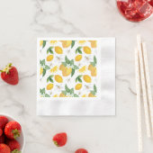 Amalfi Theme Lemon Party Paper Napkin Serviette (Beispiel)