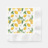 Amalfi Theme Lemon Party Paper Napkin Serviette (Vorderseite)